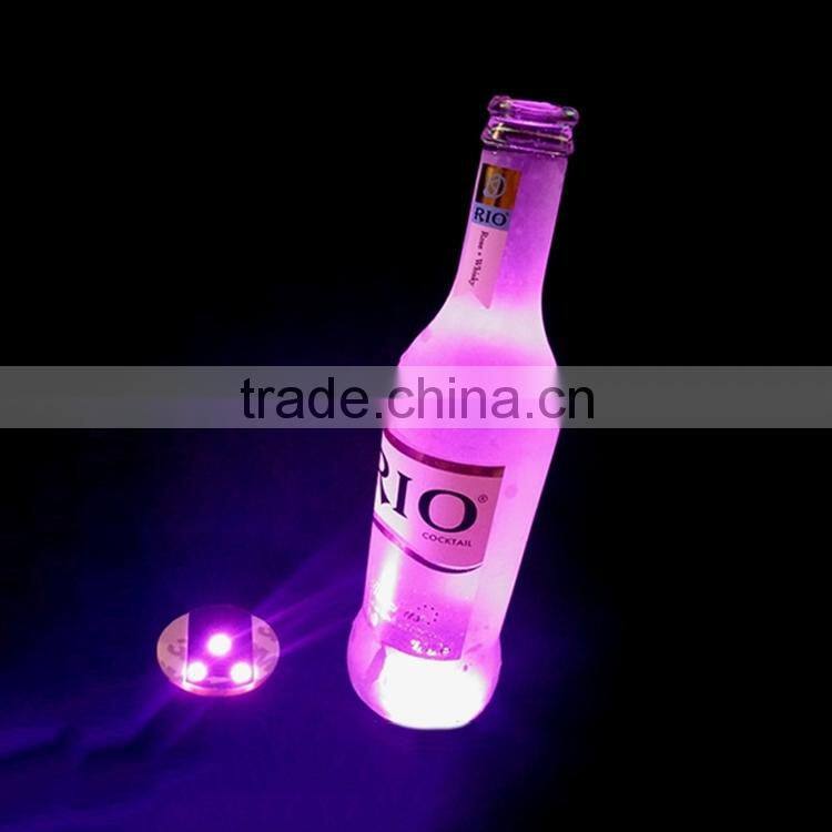 Cheap Plastic Party Novelty Battery Operated Hot sale Items Glow In The Dark Logo CustomUV Light Sticker Coaster