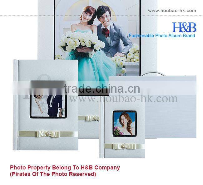 H&B wholesales 8*12,12*18 leather photo album set