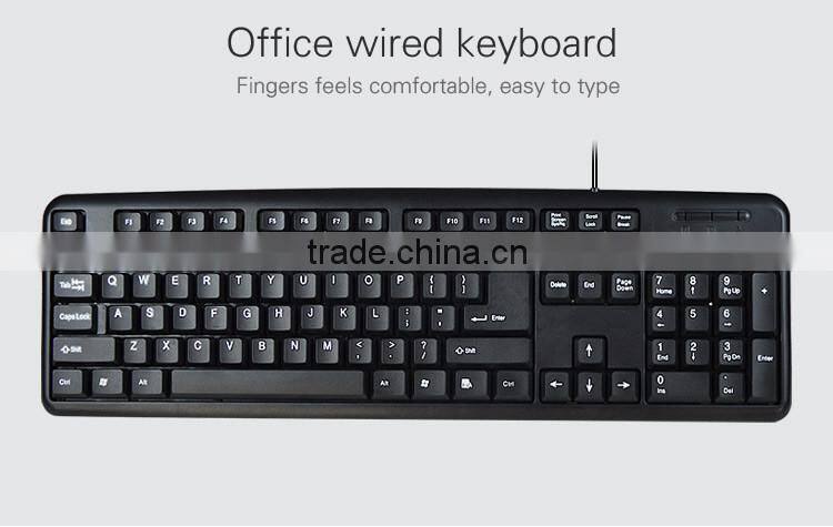 Wholesale high quality cheap price wired pc computer keyboard