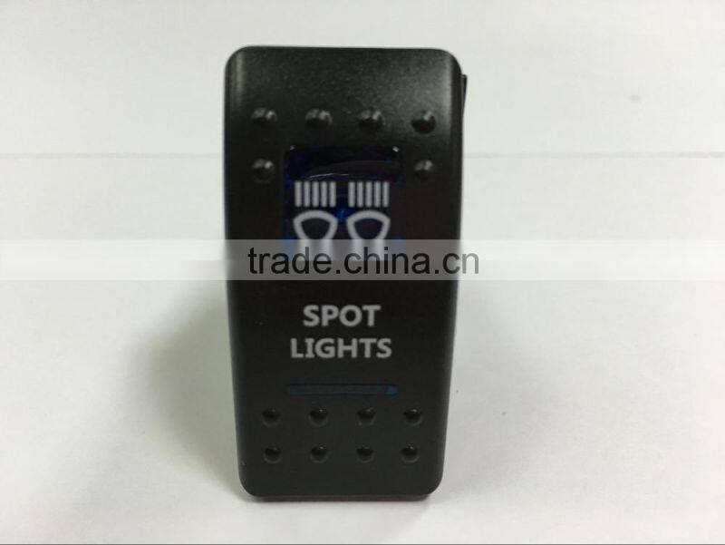 Factory 5 PIN Car Blue LED Light NO/ OFF BUMPER /ROCKER SWITCH