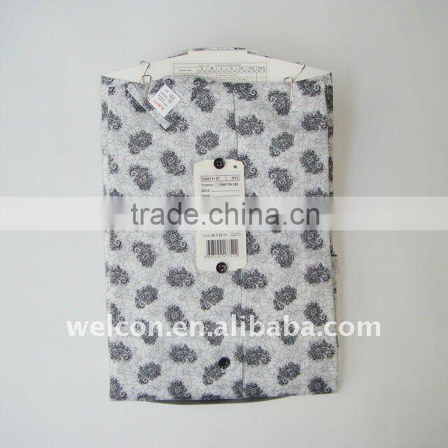 Men's classic business dress pure cotton long sleeve stylish floral shirt