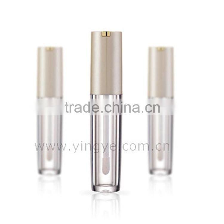 Beige chubby luxury plastics lipgloss tube bottle