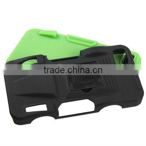for blackberry z10 case cover hybrid armor stand black/green