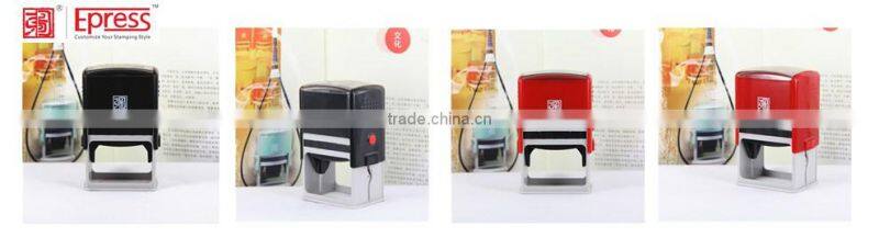 Epress Suare 60x40mm Black Auto Ink Stamp Self inking Stamp Rubber