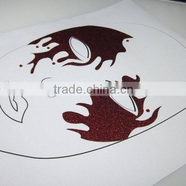 Custom Halloween bleeding glitter temporary face tattoos eye tattoos decorative face sticker factory