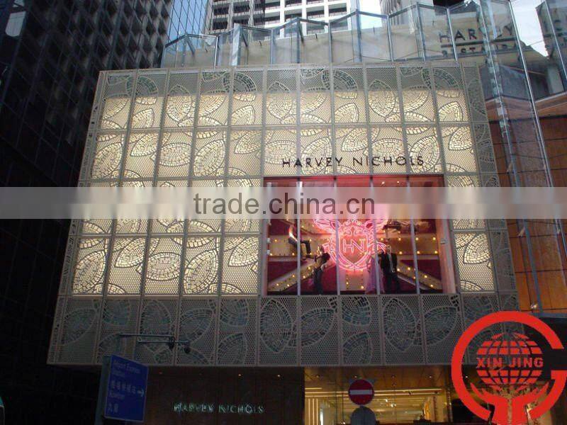 Exclusive decorative hook on perforated aluminum ceiling panel 600*1200mm