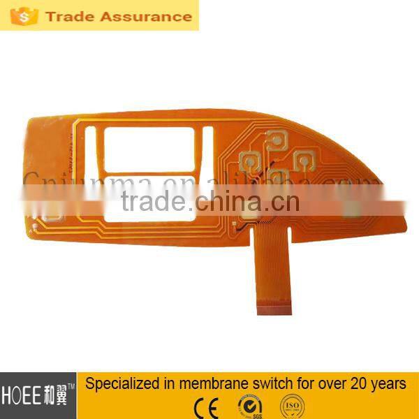 China professional supplier for custom membrane keypad/keyboard with rubber keypad FPC