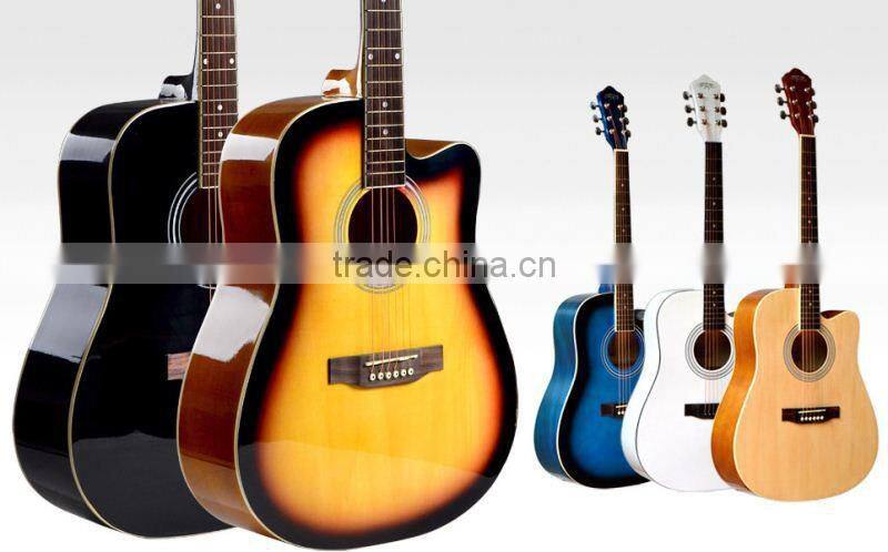 wholesale&OEM 39" 40" 41" beginner acoustic guitar electric music guitar