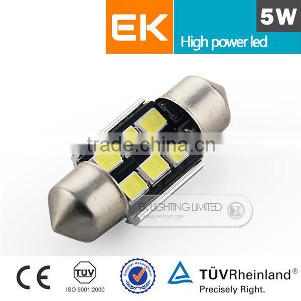 High Power 5W 3535 6 SMD Festoon Canbus LED SMD car light