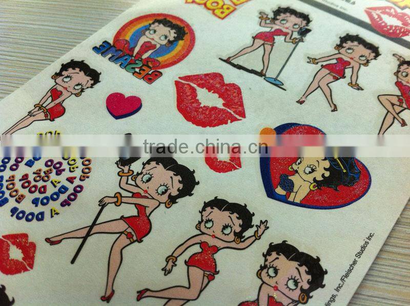2015 new eco-friendly decor face stickers EN71test