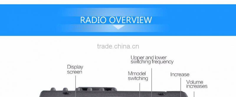 MINI vehicle radio 2 separate receivers 25W dual band BAOJIE BJ-218 moblie radio