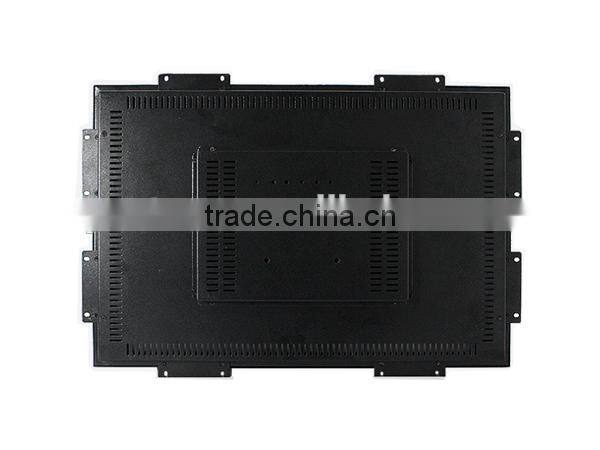 Metal casing 22inch industial open frame monitor with resistive touchscreen