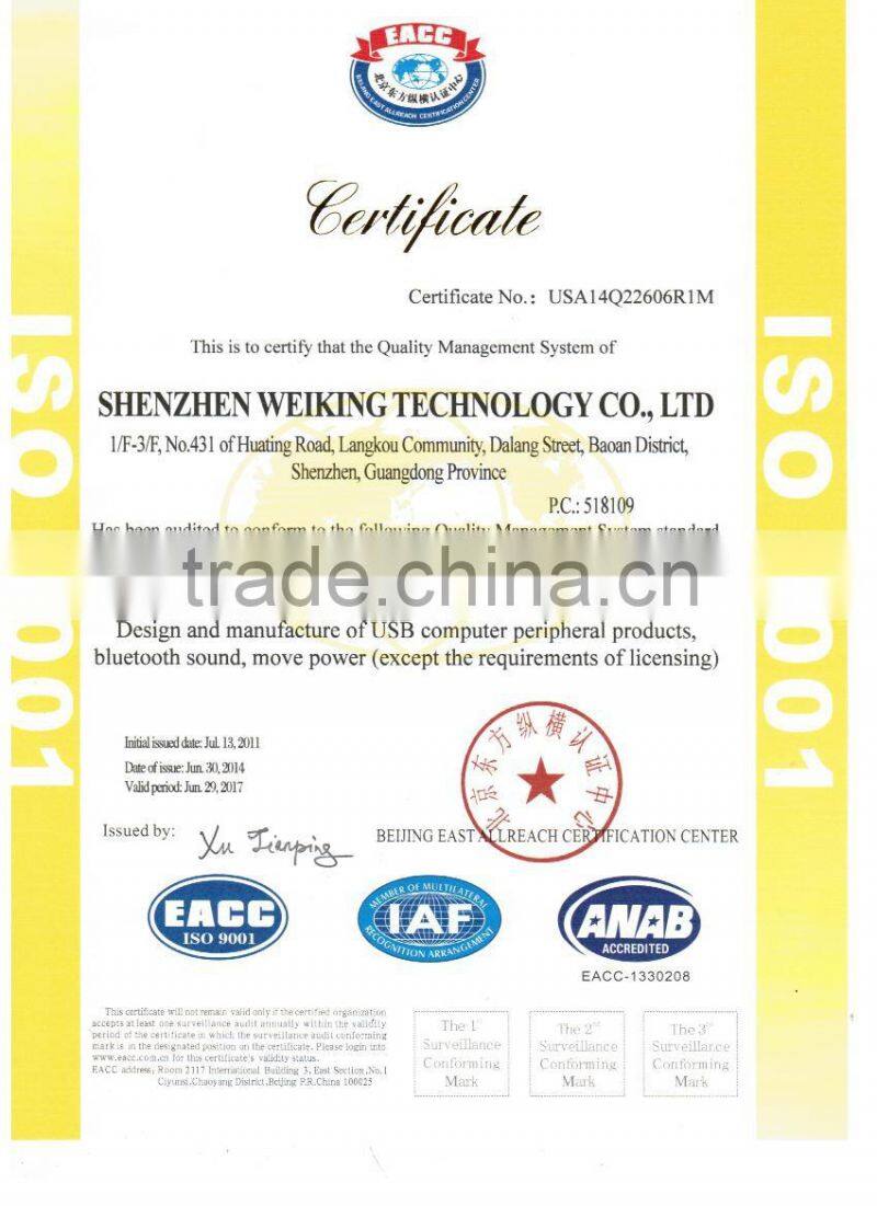 portable handle Bluetooth Speaker with Water Resistant IPX4