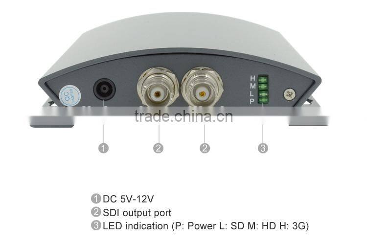 LM-PCS01 Professional AV to SD/HD/3G SDI Converter Convert CVBS Input Signal to 3G/HD/SD SDI Output Signal