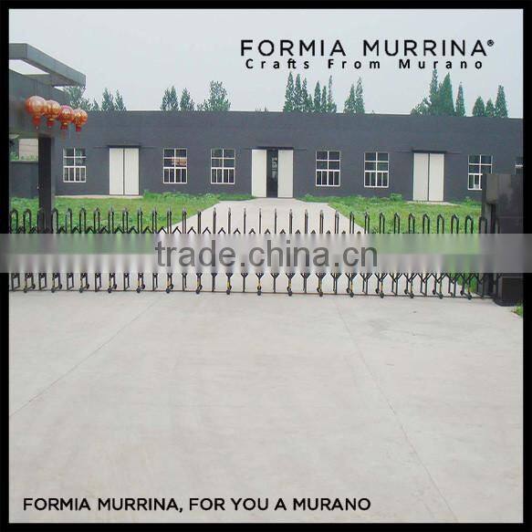 Handmade Blue Inner Flower Glass Animal Murano Glass Elephant Charm Figurine