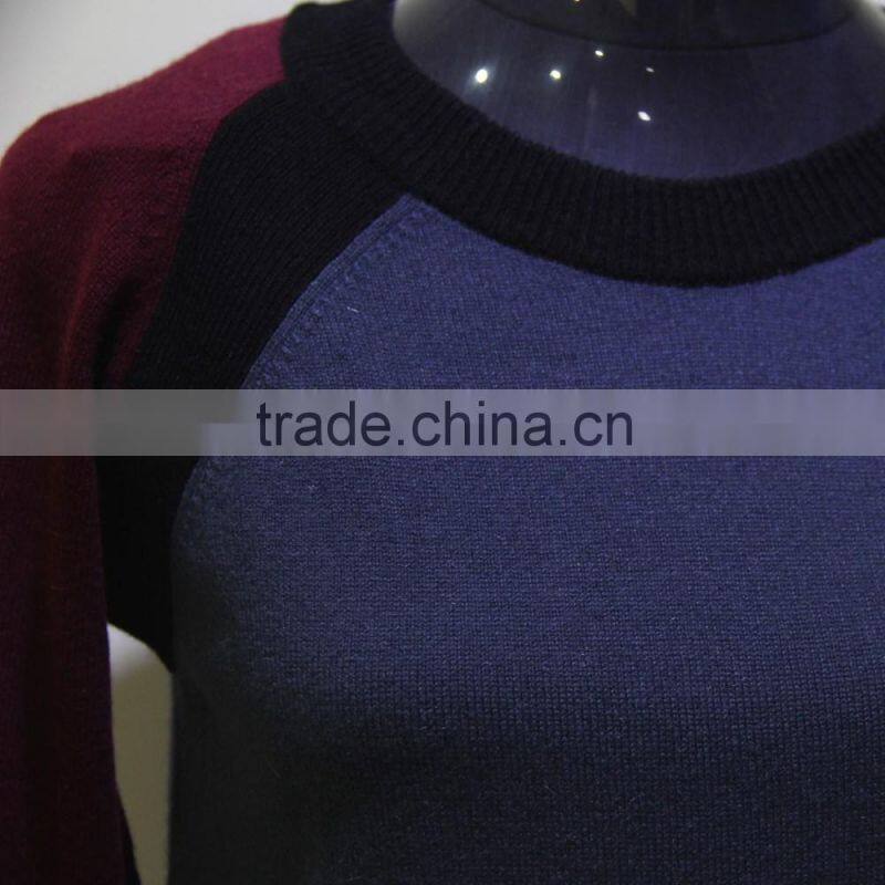 2016 New fashion design winter knitted women cashmere sweater from factory cashmere sweater india