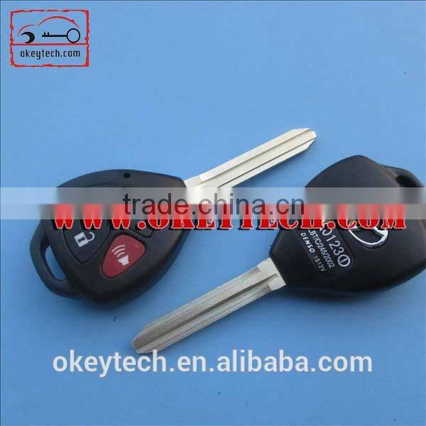 Okeytech toyoya key shell Toyota yaris 2+1 buttons remote key shell for toyota yaris key