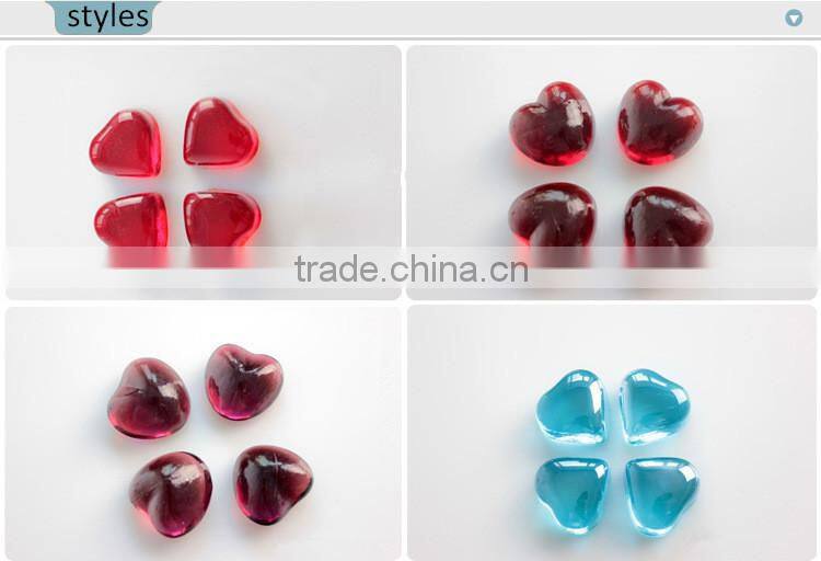 circle glass gems, flat glass gems, clear, solid glass gems
