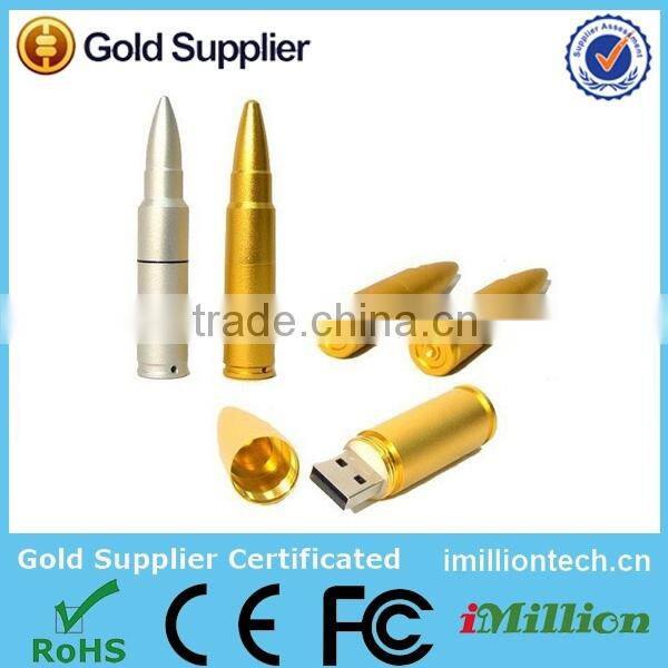 silver bullet usb flash drive, bullet shaped usb stick 1gb, metal bullet shape usb 1gb cheap