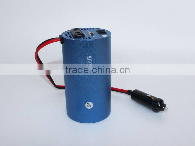 DC 12V/24V input voltage and AC 220V output 200W car power inverter with USB port