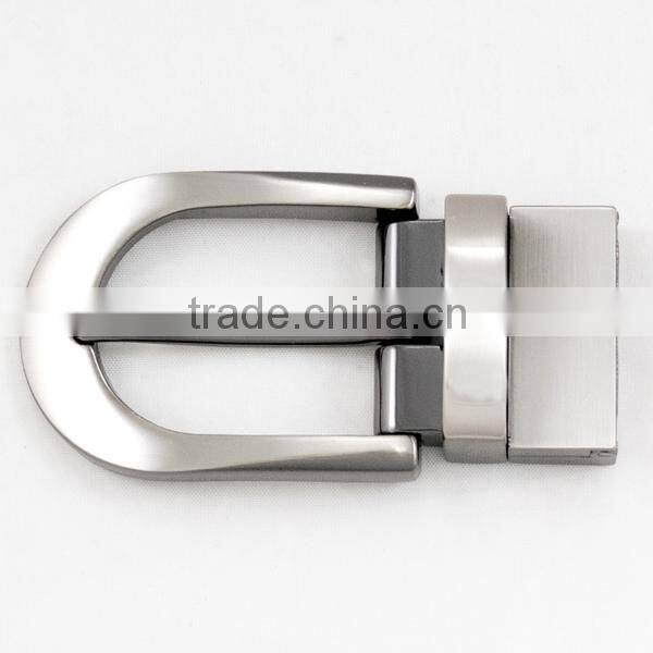 Reversible famous 2cm man nickel alloy press clip pin belt buckle