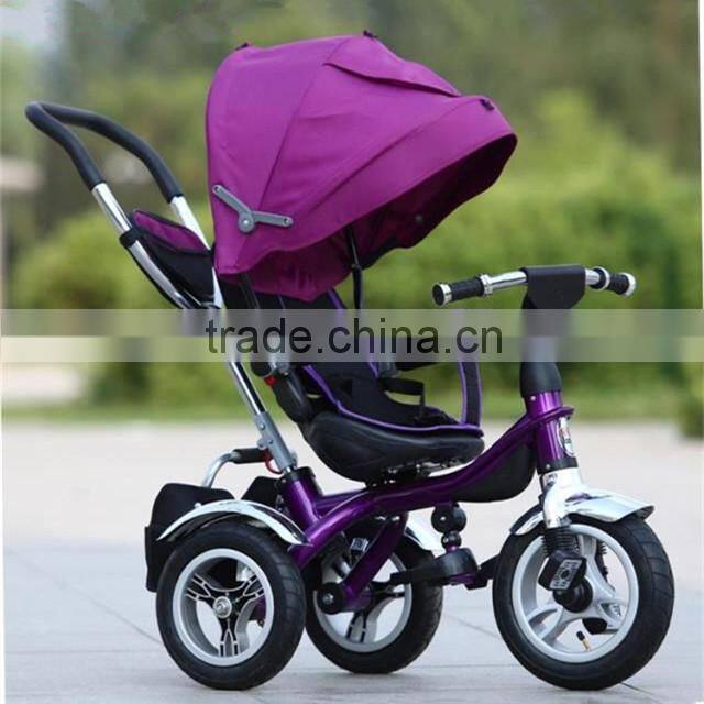 Cheap price Kids Pedal Tricycle Baby Tricycle with Cnopy,Steel Frame Baby Tricycle with 3 Wheels