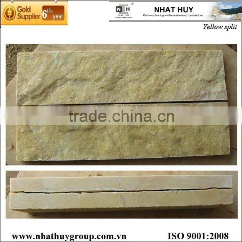 Yellow and white culture stone