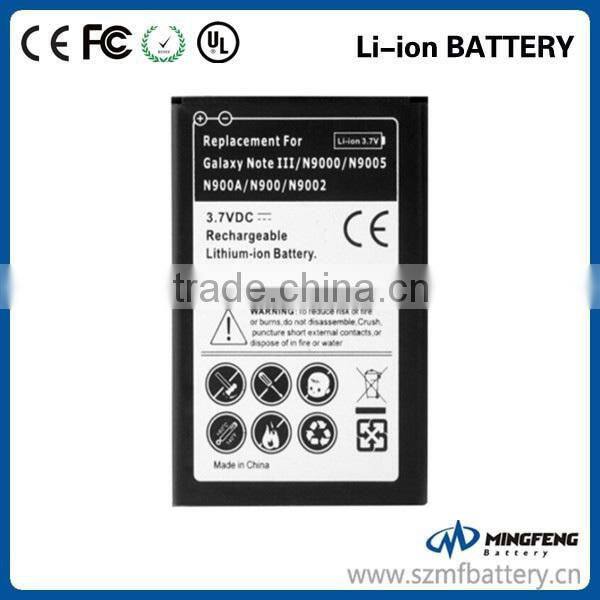 Mobile phone batteries for samsung note 3 battery handy akku china wholesales