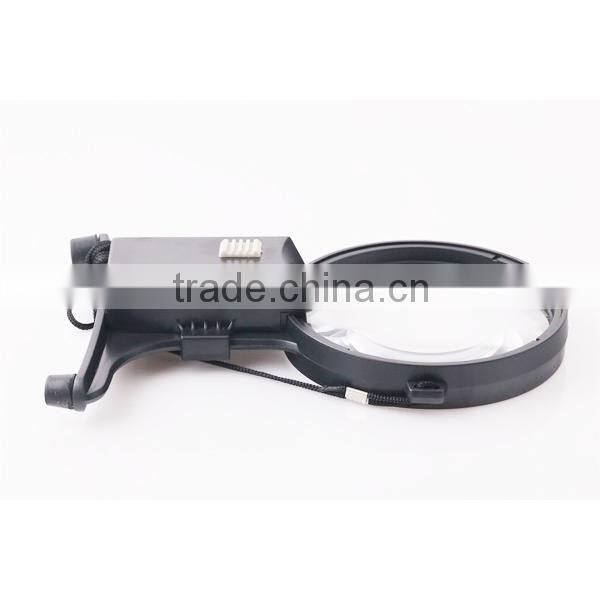 LED Lighted 2x Power Hand-Free magnifier Helping Hand Magnifier