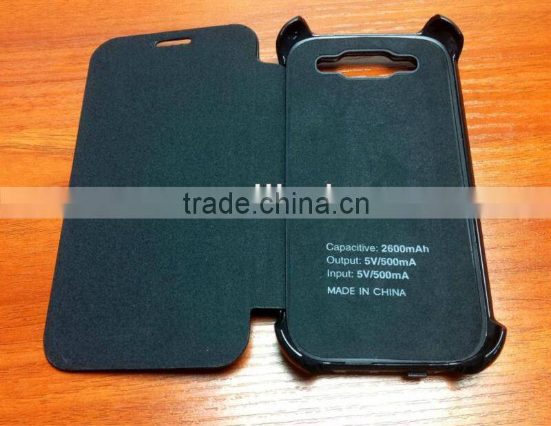 2600mah Portable Battery Leather Case For Samsung Galaxy S3 i9300