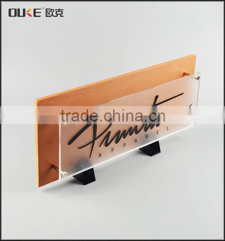 New product customized handmade acrylic name plate holder for sale