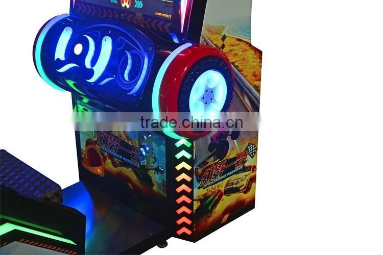 Amusement park kids rids simulator transformer car racing game machine