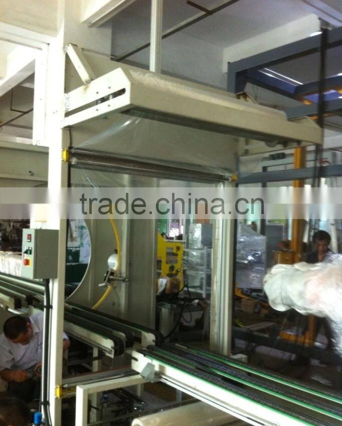 Orbital stretch wood panels wrapping machine