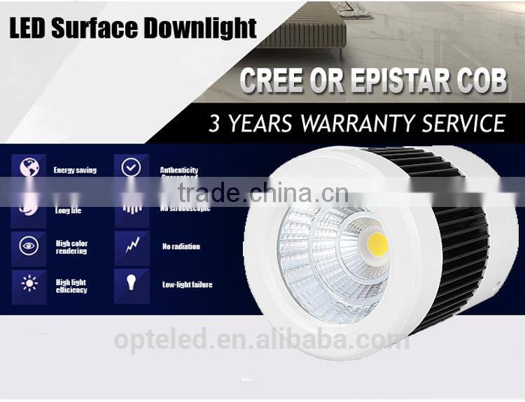 Round surface-mounted led down light fixtures