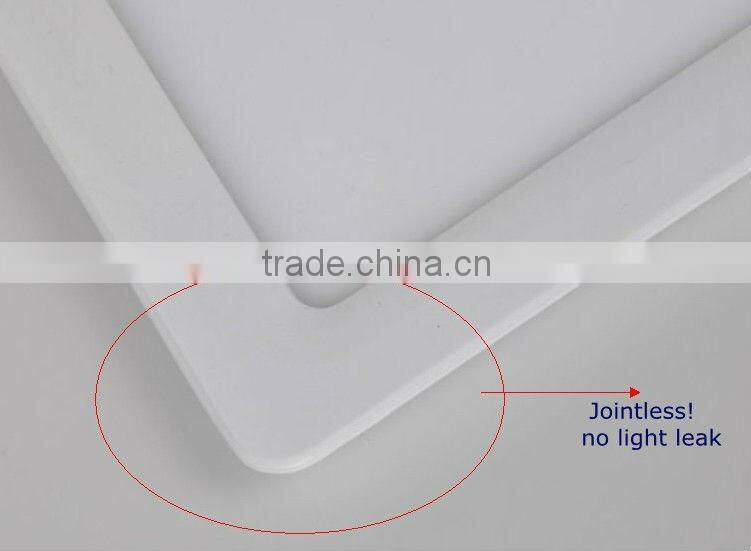 Perfect slim 25mmx25mm panel light 80pcs smd2835 led panel 15w 20w 40w 60w led panel