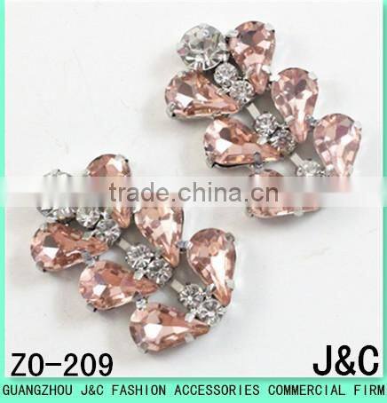 2017 most shinny newest crystal stone shoes ornament