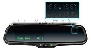 4.3" car rearview mirror monitor with compass,temperature monitoring systems