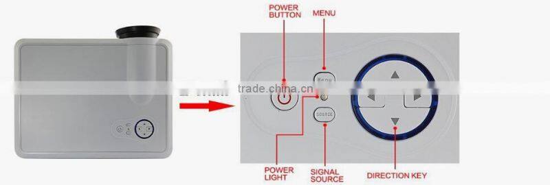 Cheap LCD 2000 Lumens home cinema projector support 1080p