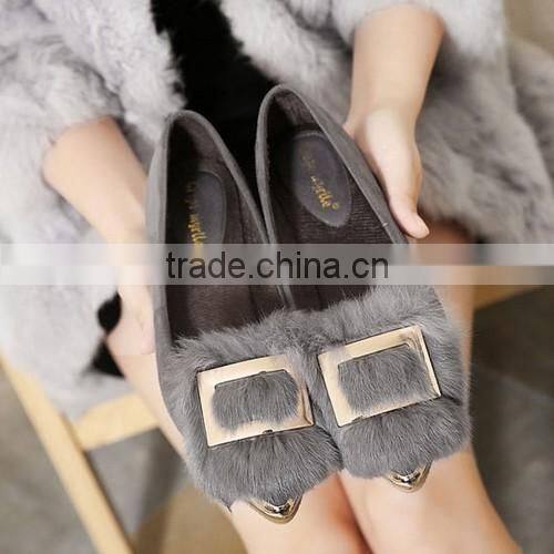 2016 factory wholesale hot selling ladies popular flat shoes PM4093