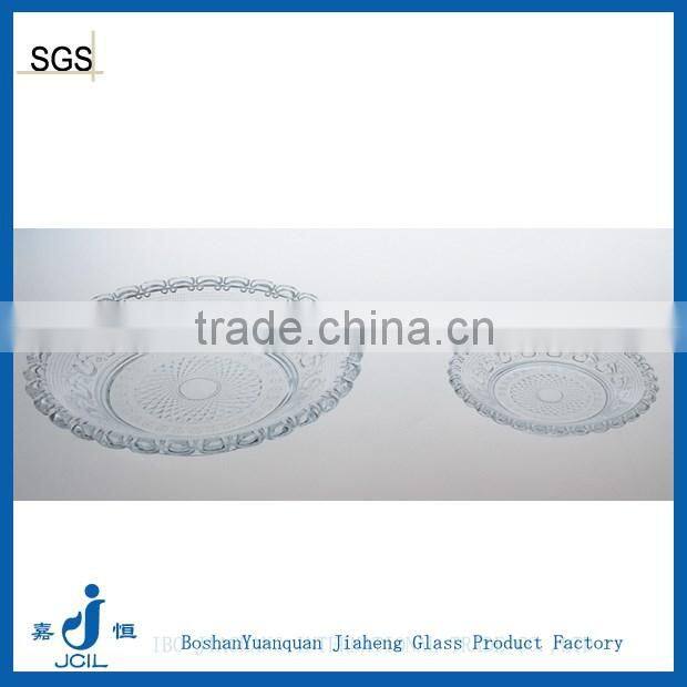 Europe style glass candy plate for wedding