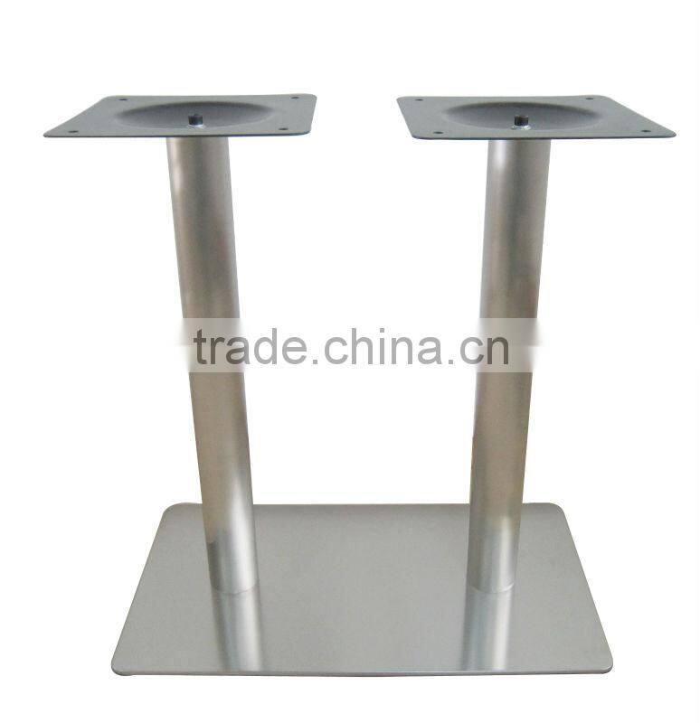 2 Columns Rectangular Stainless Steel Table Legs