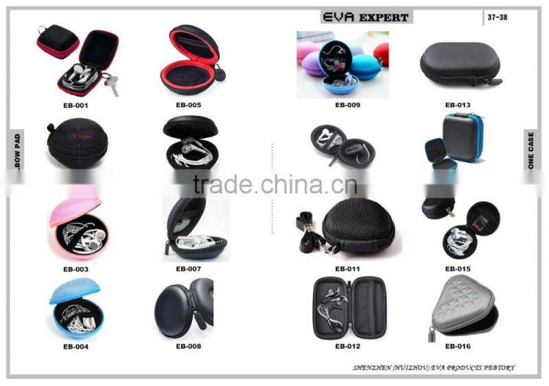2016 Custom EVA Bluetooth Headset Earphone Case, EVA Material Wifi Hard Disk Box, EVA USB Disk Case RC-007