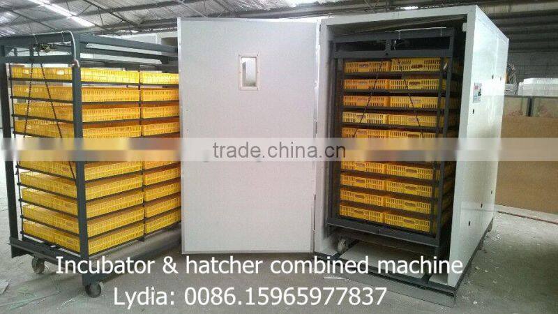 new type 5280 chicken incubator with CE,setter&hatcher combined egg incubator from lydia