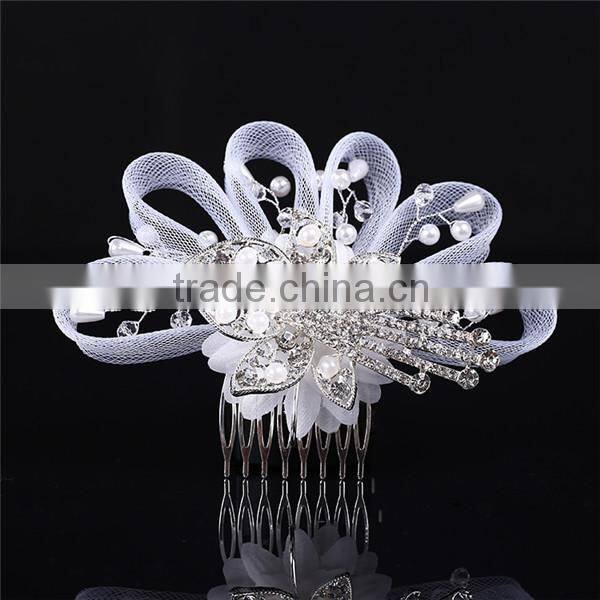 MYLOVE 2015 hair combs bridal pearl hair accessory MLF090