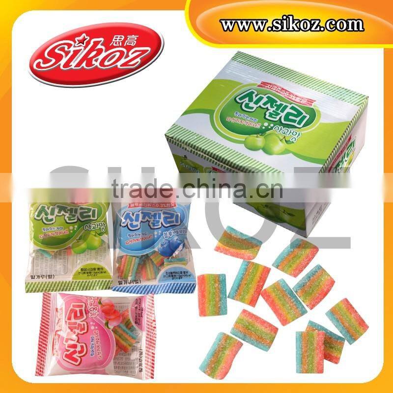 SK-R120 colorful fruit sour gummy candy
