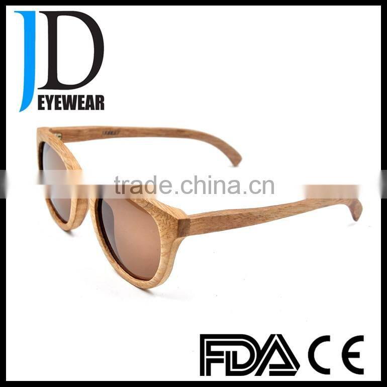 retro circle brown wood sunglasses zebra fda hinge inserted high quality sunglasses