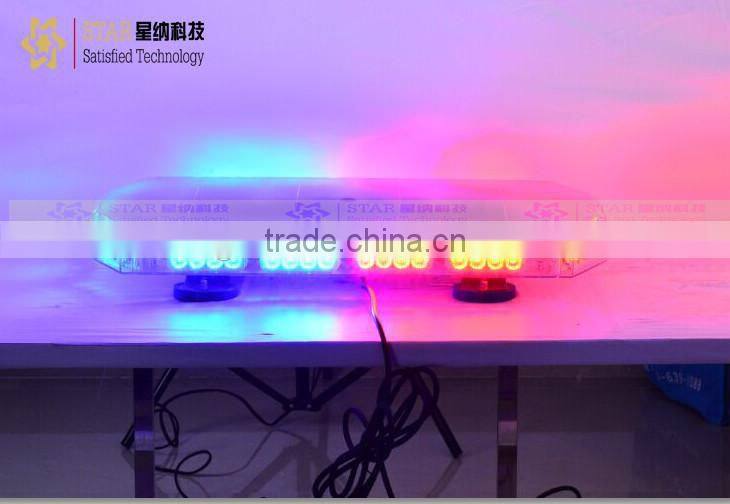 Hot selling amber police strobe led warning alarm mini led lightbar TBD-558