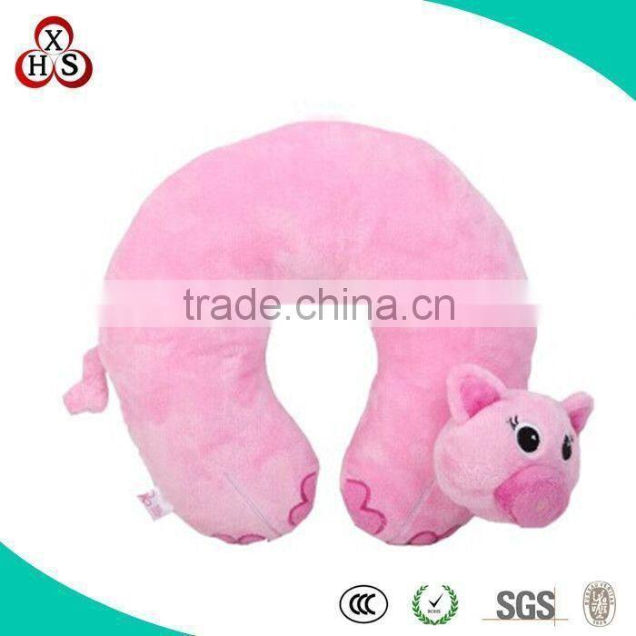 Funny Customed Soft Promotional Gift U-Shape Baby Pillow For Whalesale