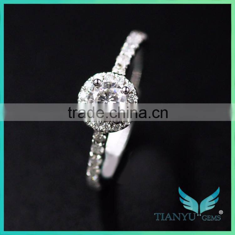 High Jewellery 1ct 1.5ct 2ct forever one moissanite vvs diamond with strong fire
