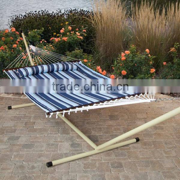 Striped Metal Folding Foldable Steel Frame Hammock